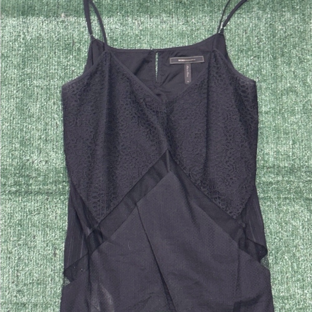 BCBGMaxAzria Black Lace Camisole Top